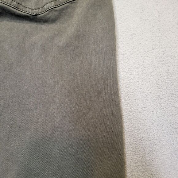 Liverpool Los Angeles Jeans Mens 34x29 Green Relaxed Fit Straight Leg Distressed - Picture 10 of 11